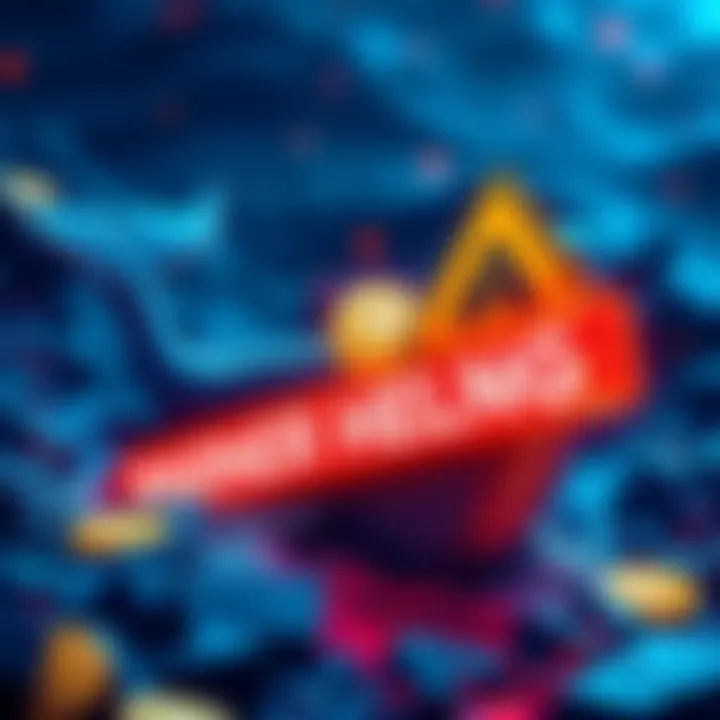 A visual representation of Bitcoin whales accumulating more BTC while a warning banner indicates market volatility from ARK Investment.