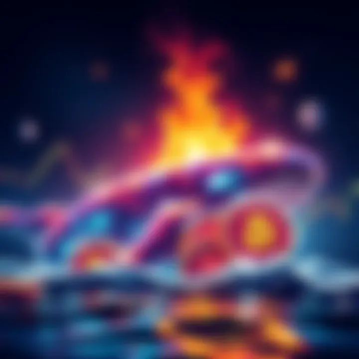 Visual representation of Bitcoin whales showing positive PnL growth with long positions rising against shorts.