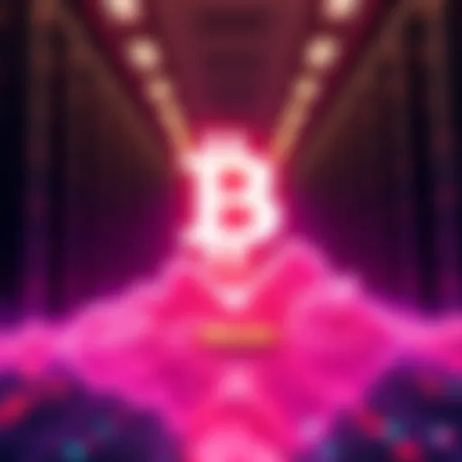 Bitfarms logo with a downward trend graph symbolizing exit from Bitcoin operations.