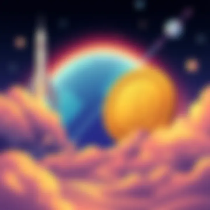 Illustration of Bitget's IPO Prime service with a token symbolizing pre-IPO access and SpaceX logo in the background