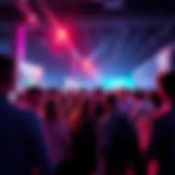 A group of people engaging in discussions about cryptocurrency at the BitMart Minsk Meetup in Belarus.