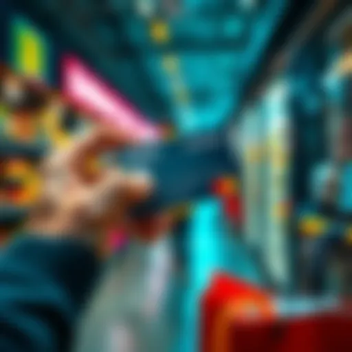 A person holding a BitMart Wallet Prepaid Card while shopping, demonstrating how to use crypto for everyday purchases.