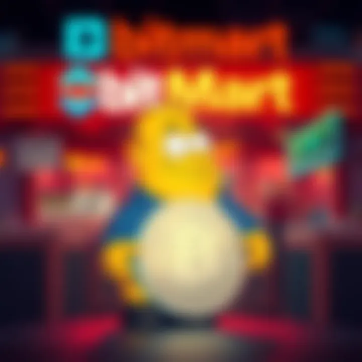 Graphic showing BitMart logo and Ralph Wiggum coin symbol with trading details