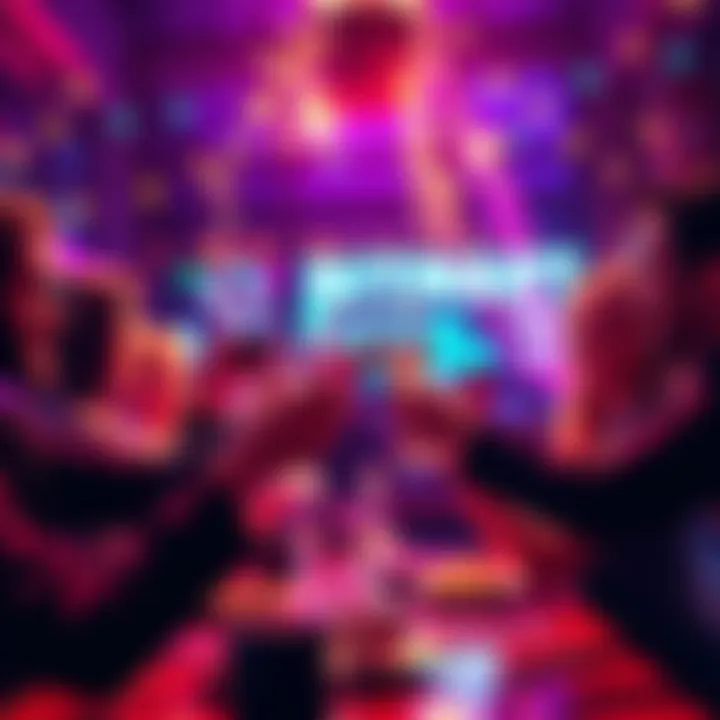 A group of friends raising glasses in celebration at Bitmart's anniversary party