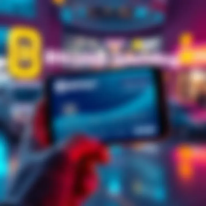 A BitMart Card displayed with a smartphone showing cryptocurrency balance, symbolizing easy spending.