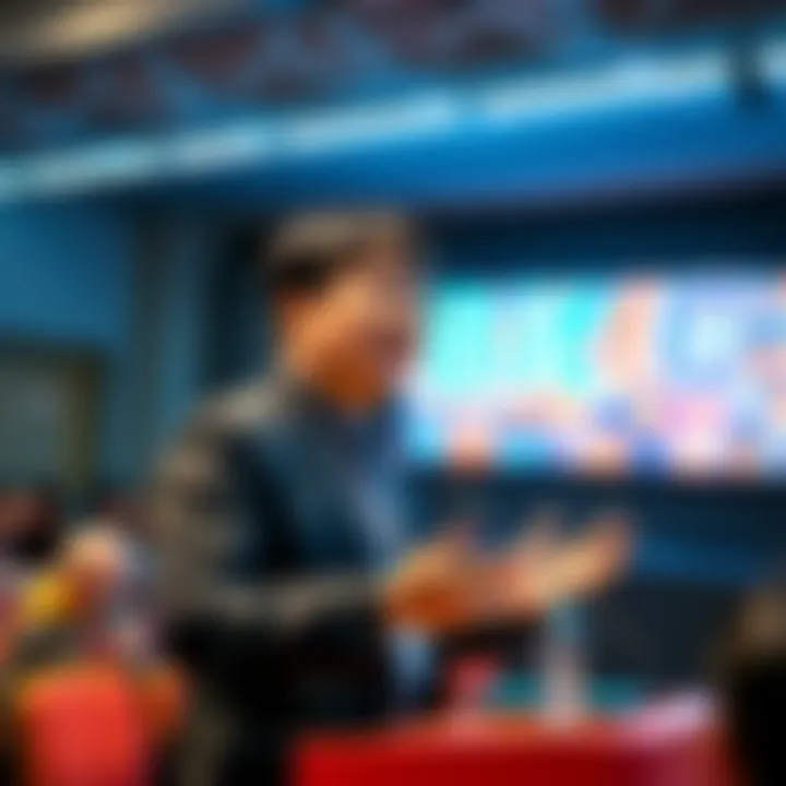 Nenter Chow delivering a keynote speech about Web3 at Princeton University during the Global Campus event