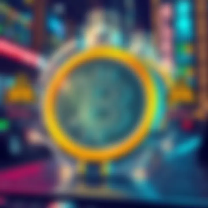 Illustration of a digital currency symbol being removed from a trading platform, with warning signs and key dates displayed.