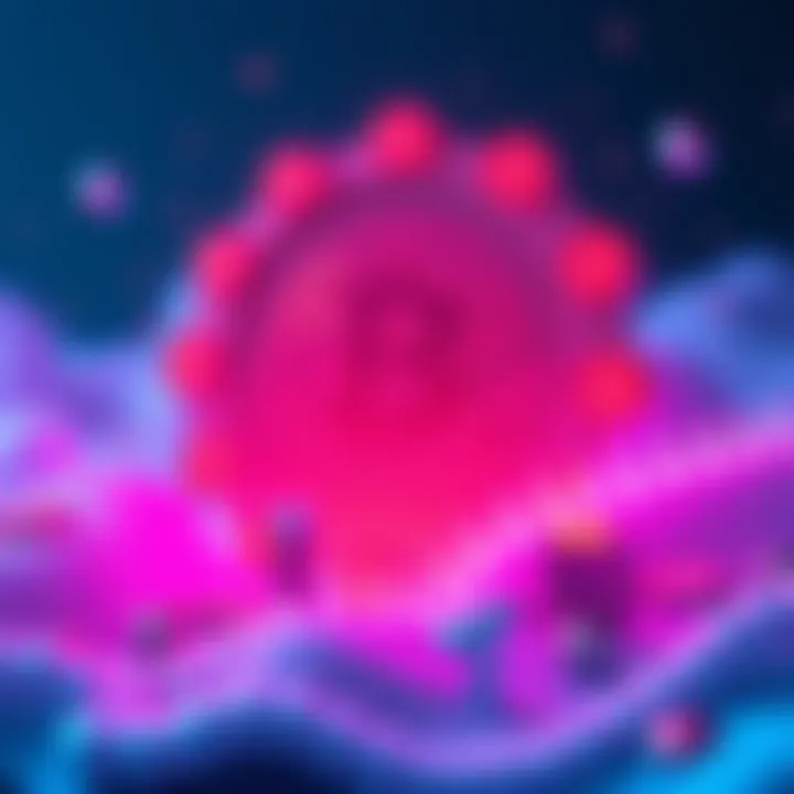 Graphic representing BitMart's announcement to list HTXDAO on October 15, featuring cryptocurrency elements and icons.