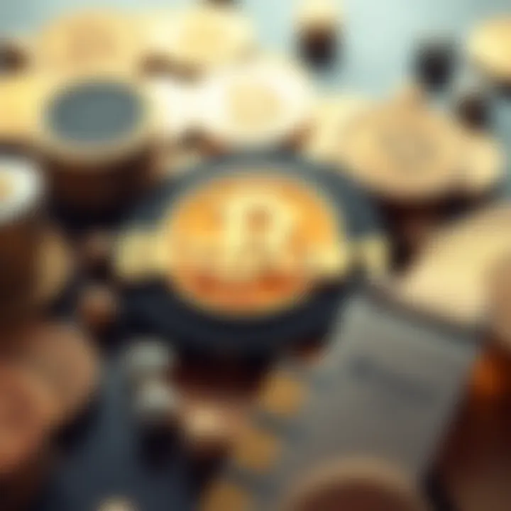 BitMart logo surrounded by various cryptocurrency coins showing its influence in trading