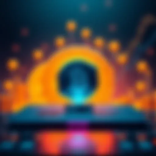 Graphic showing BitMart platform featuring the $STAMP token launch with Bitcoin symbols in the background