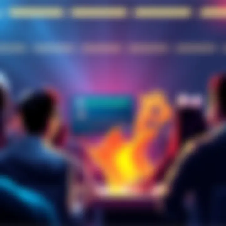 People voting for their favorite design of the BitMart US Card with four options displayed