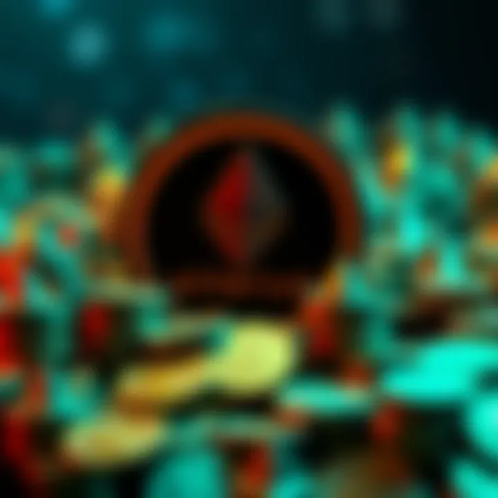 BitMine Ethereum Investment BitMine logo next to a growing pile of Ethereum coins symbolizing a $44 million investment