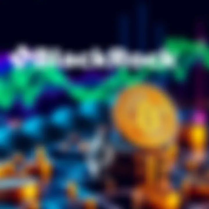 BlackRock Cryptocurrency Transfer BlackRock logo with Bitcoin and Ethereum symbols showing a transfer to Coinbase Prime