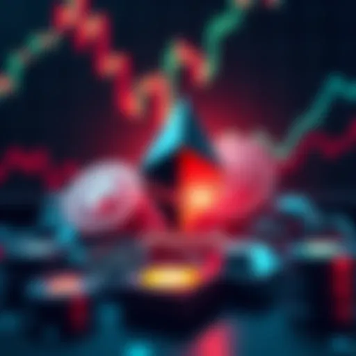 A graphic showing the BlackRock logo alongside Ethereum symbols, depicting a financial growth chart and secure investment icons.