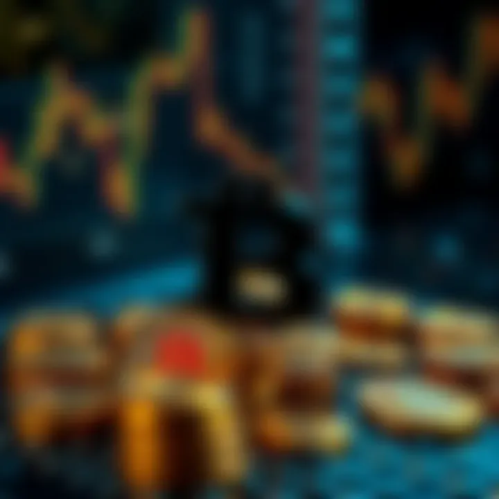 BlackRock logo with Bitcoin symbols illustrating the transfer of Bitcoin into an ETF system