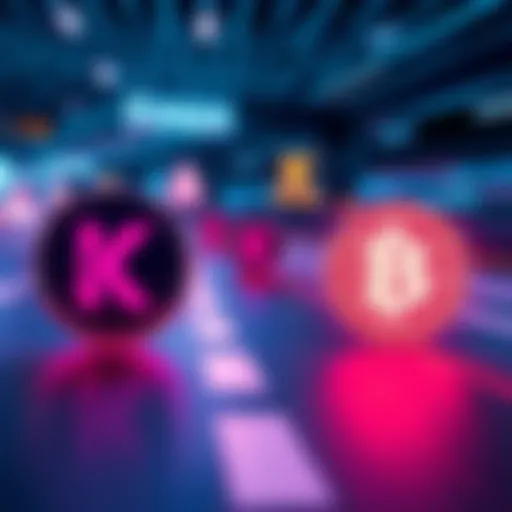 A visual comparison of blockchain logos, highlighting speed differences among them, with Kaspa's logo showing signs of fading prominence