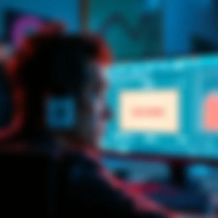 Person looking worried at a computer screen showing a message about a blocked Bybit account