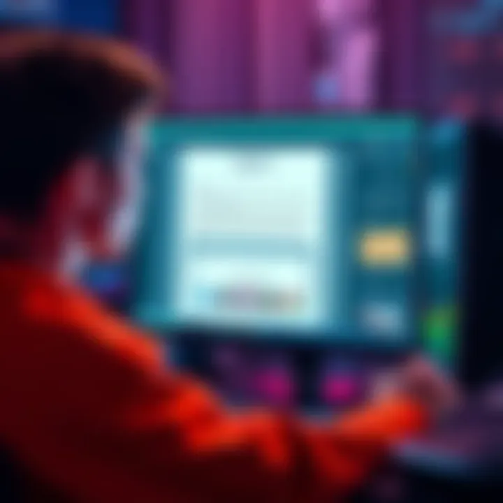 A person looking at a computer screen with a concerned expression, analyzing an email from BlockFi about fund disbursements.