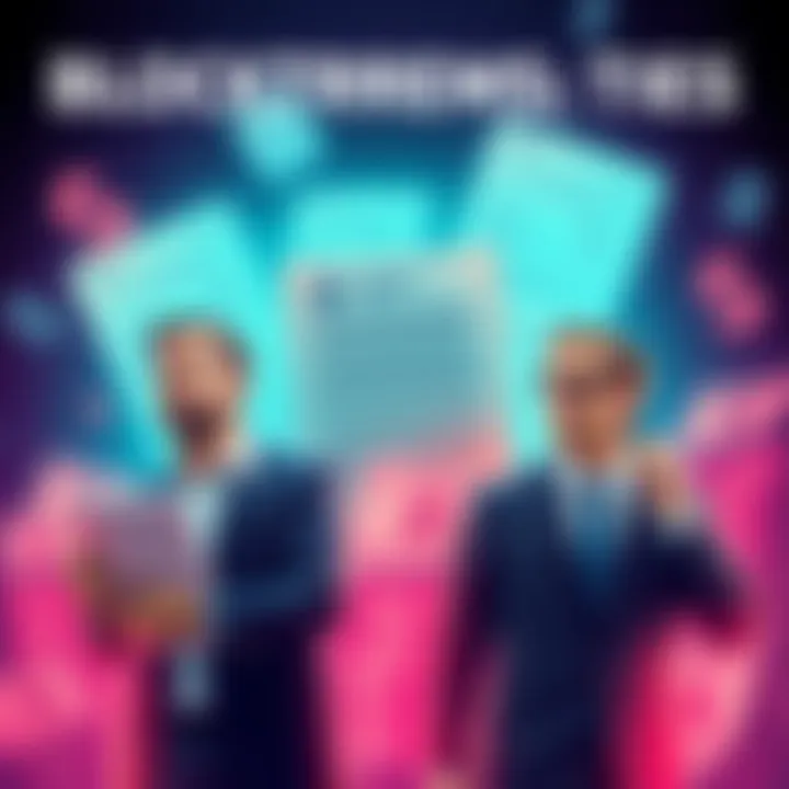 Blockstream Funding Ties Illustration of financial documents and connections linking Blockstream to Epstein, featuring Adam Back and Austin Hill, with a backdrop of currency symbols.