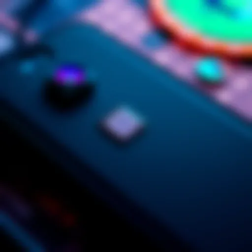 Close-up of Blockstream Jade hardware wallet showing the camera used for scanning QR codes