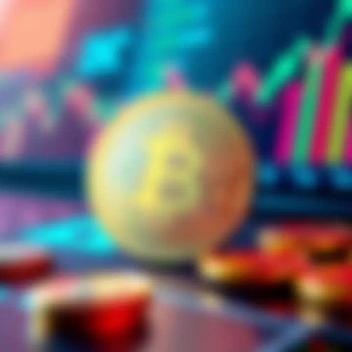 A visual representation of BMRUSD, highlighting features like guaranteed principal and instant access, set against a digital finance backdrop.