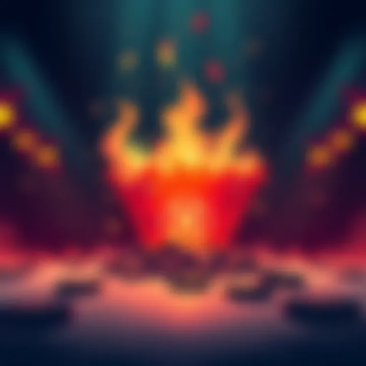 An illustration showing a large fire symbol consuming BNB tokens, indicating a significant burn of $1.2 billion worth of tokens from circulation.