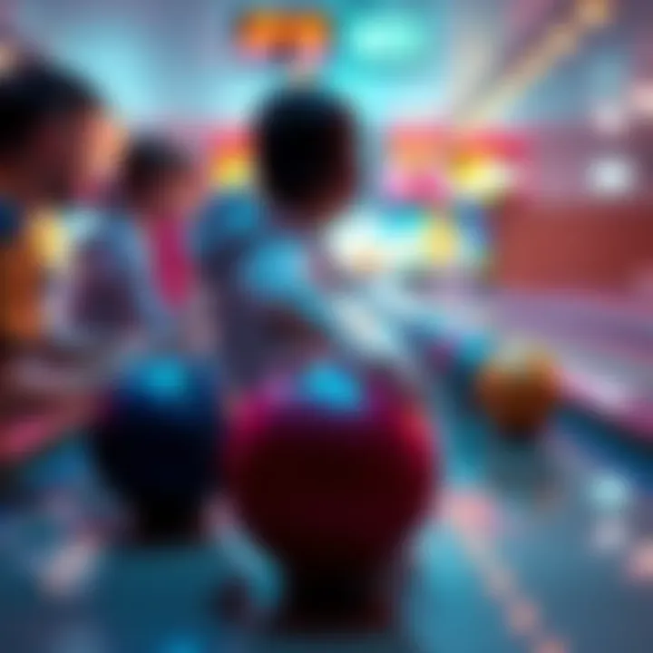 Bowling minigame with lag issues Players experiencing slow gameplay and incorrect scoring in a bowling minigame