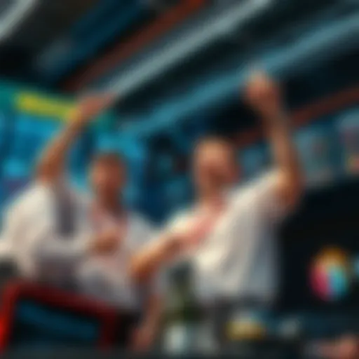 Brendan Eich and the Brave team celebrating as BAT holds above 9 cents in a market setting