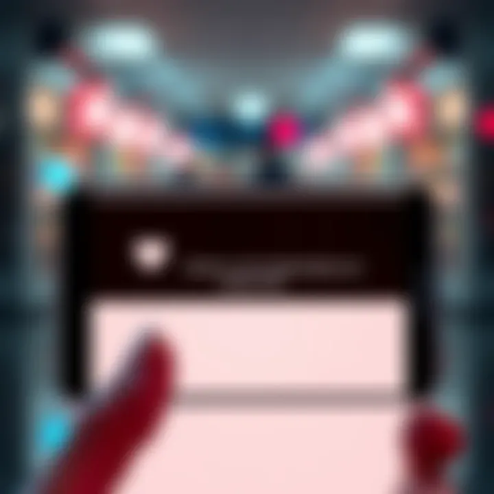 A DoorDash advertisement on a phone screen showing an error message, indicating it is not functioning properly.