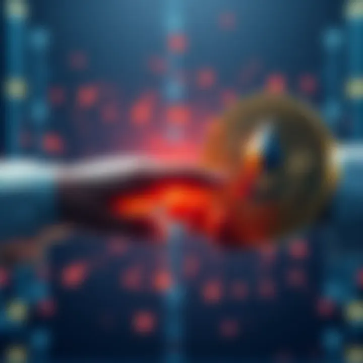 A visual representation of Bitcoin and Ethereum symbols exchanging hands in a decentralized network setting.