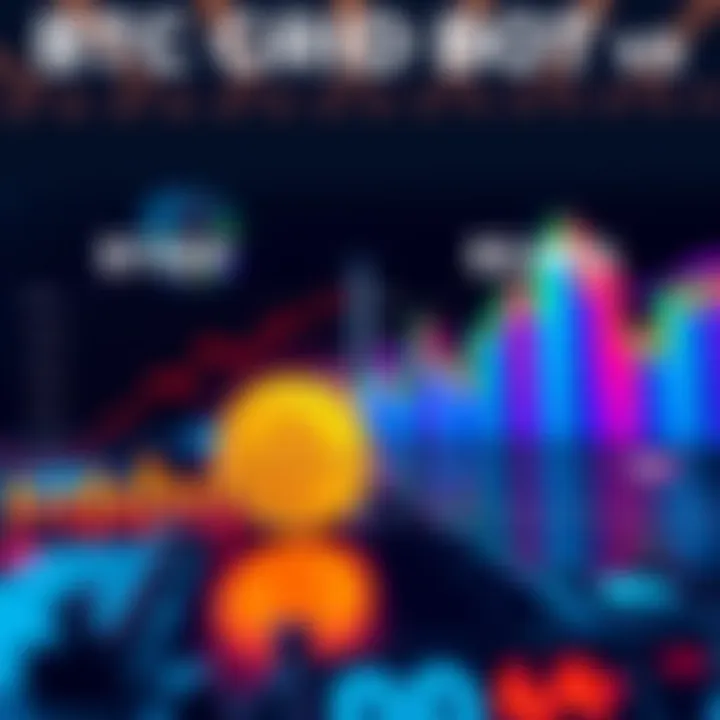 A graphic comparing a BTC grid bot's performance with manual trading results over six months, showcasing profit percentages and strategies in a visually engaging way.