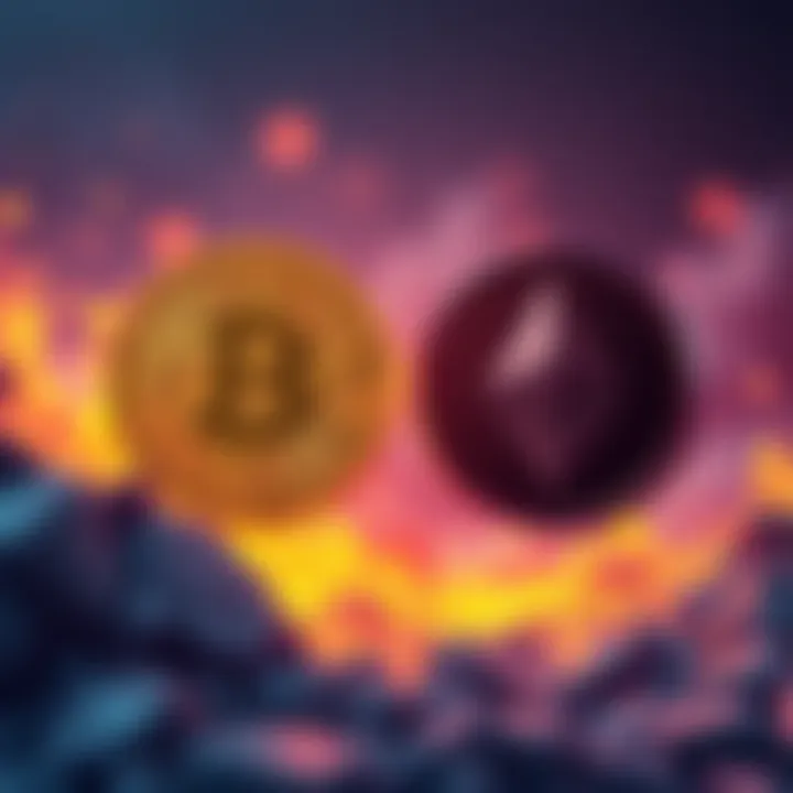 Swapping BTC for XMR A simple graphic showing Bitcoin and Monero logos exchanging, symbolizing easy currency swap.
