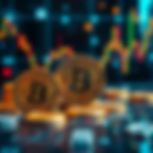 A visual representation of Bitcoin and BTCFi, showing Bitcoin coins with financial symbols and a secure network background.