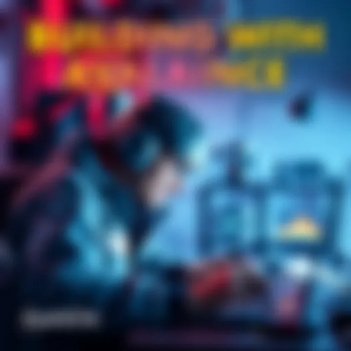 A person creating a project using the Avalanche platform, showcasing innovative design and customization.