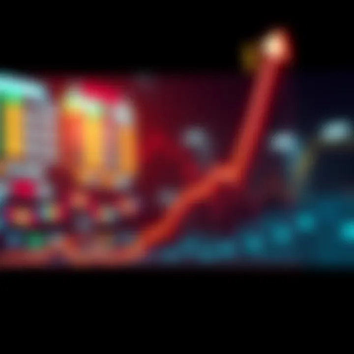 A graph showing a steep upward trend with financial symbols and bright colors, representing a booming market in 2026.
