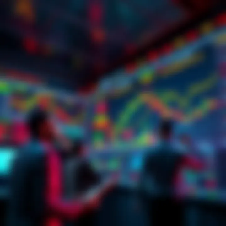 People analyzing stock market trends with charts and graphs