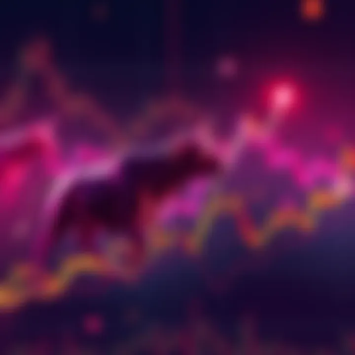 A financial chart showing an upward trend with bullish indicators, symbolizing a potential bull run in cryptocurrency markets. The chart emphasizes price points and market sentiments.