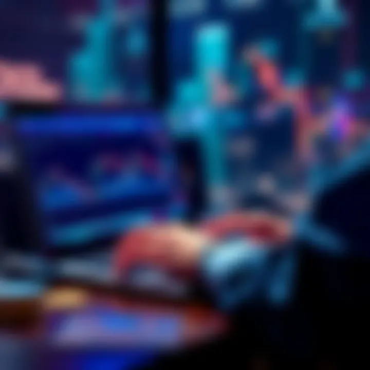 A person analyzing cryptocurrency charts on a laptop with a focus on price declines and investment strategies