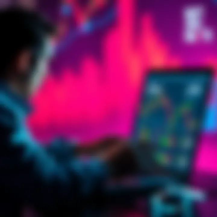 A person using a laptop to buy ZEC on a decentralized exchange, illustrating privacy in crypto transactions.