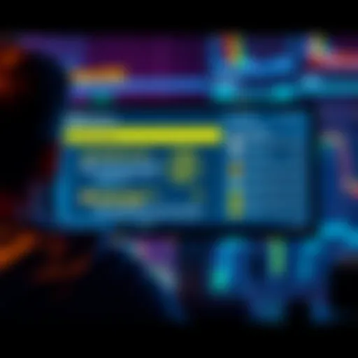 A person looking at a computer screen displaying options for buying Bitcoin without KYC procedures.