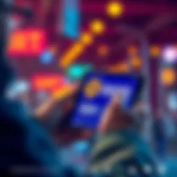 A person using a smartphone to buy BNB for transactions on the Base App, with a wallet and USDT on the screen.