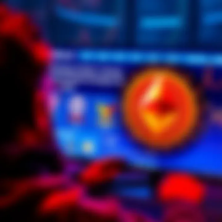 A person looking at a computer screen displaying Monero cryptocurrency, showing user-friendly platforms for purchase.