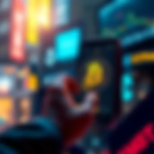 A person using a smartphone to buy BTC with USDT while avoiding KYC checks