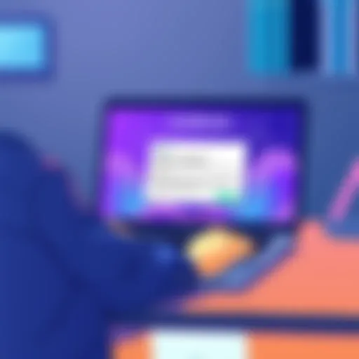 Illustration of a software developer receiving a payment notification on a laptop, with a compliance notice from Bybit on the screen.