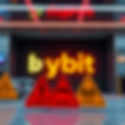 Bybit logo shown alongside warning signs representing a system bug and user frustration