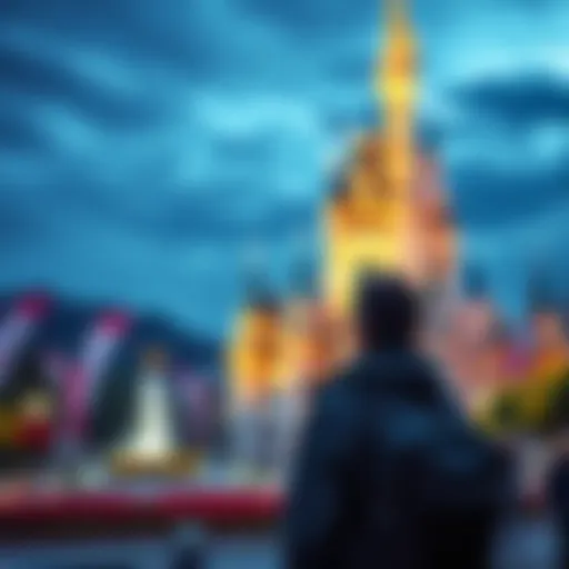 A Canadian visitor observing Disney's large park area, expressing surprise at the extensive land usage compared to Canada.