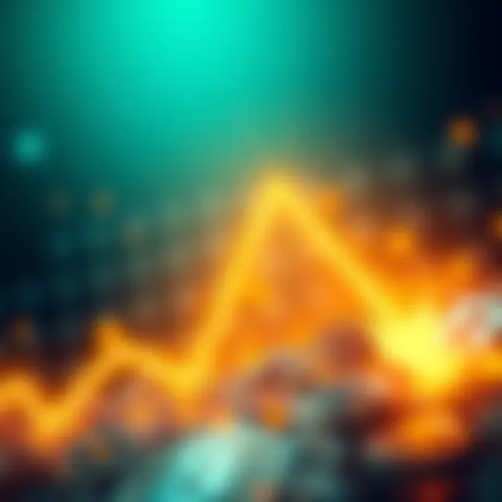 Illustration of a downward graph showing a drop in HMRC revenue due to capital gains tax changes, with Bitcoin symbols involved