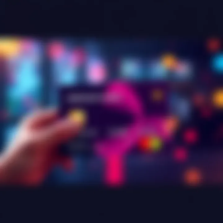 Visual representation of upgrading a physical card to a premium card with icons for cancellation and subscription management