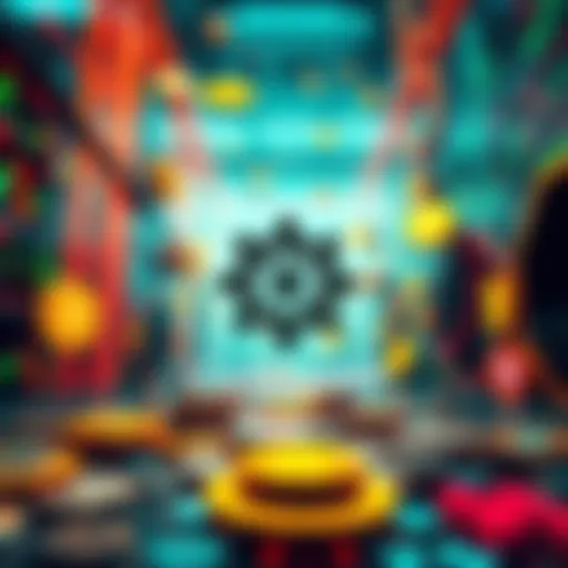 Cardano logo surrounded by various cryptocurrency symbols, symbolizing competition and challenges in the crypto market