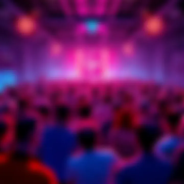 Cardano Crypto Party Crowd at a crypto party discussing Cardano strategies and blockchain technology